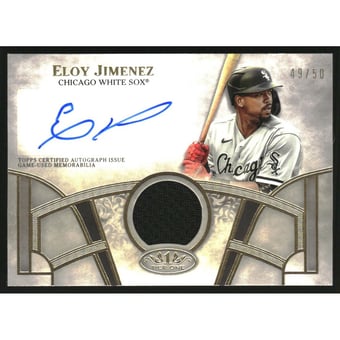 2021 Topps Tier One Autograph Relics #T1AREJ Eloy Jimenez/50