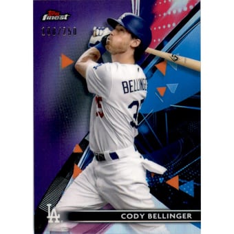2021 Finest Purple Refractors #46 Cody Bellinger