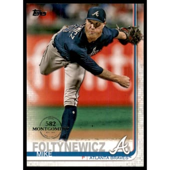 2019 Topps Factory Set 582 Montgomery #387 Mike Foltynewicz
