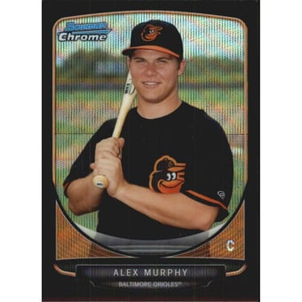 2013 Bowman Chrome Draft Draft Picks Black Wave Refractors #BDPP59 Alex Murphy