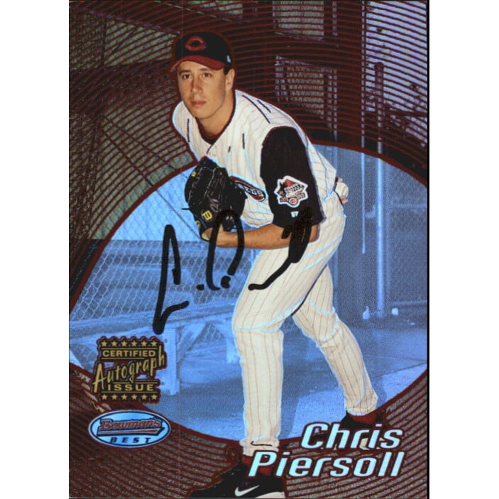 2002 Bowman's Best Red #98 Chris Piersoll AU