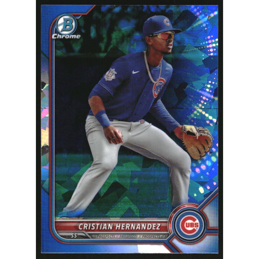 2022 Bowman Chrome Sapphire Prospects #BCP66 Cristian Hernandez
