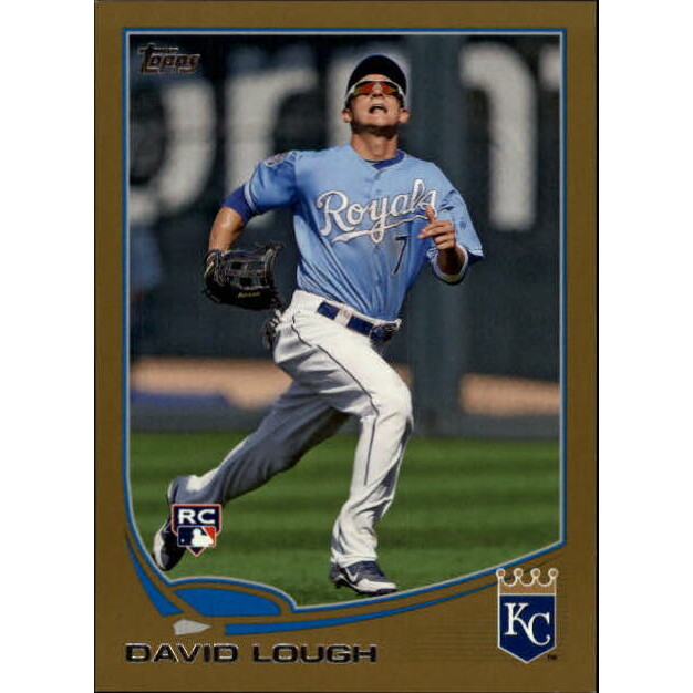2013 Topps Mini Gold #268 David Lough. rookie card picture