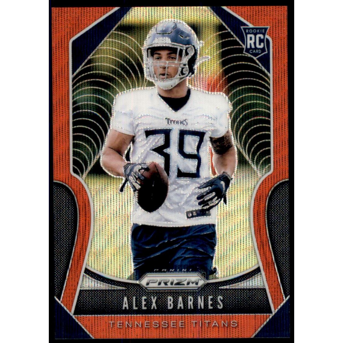 2019 Panini Prizm Prizms Red Wave #377 Alex Barnes