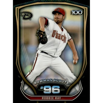 2015 Bowman Chrome Bowman Scouts Top 100 Die Cut #BTP96 Robbie Ray