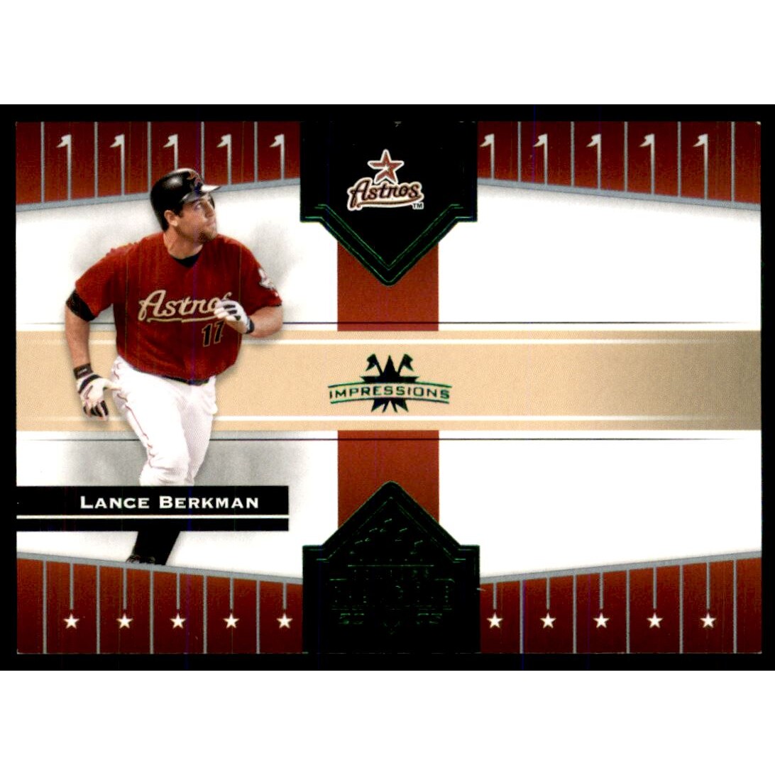 2005 Donruss Champions Impressions Green #154 Lance Berkman. rookie card picture