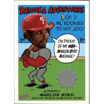 2004 Bazooka Adventures Relics #MB Marlon Byrd Jsy C