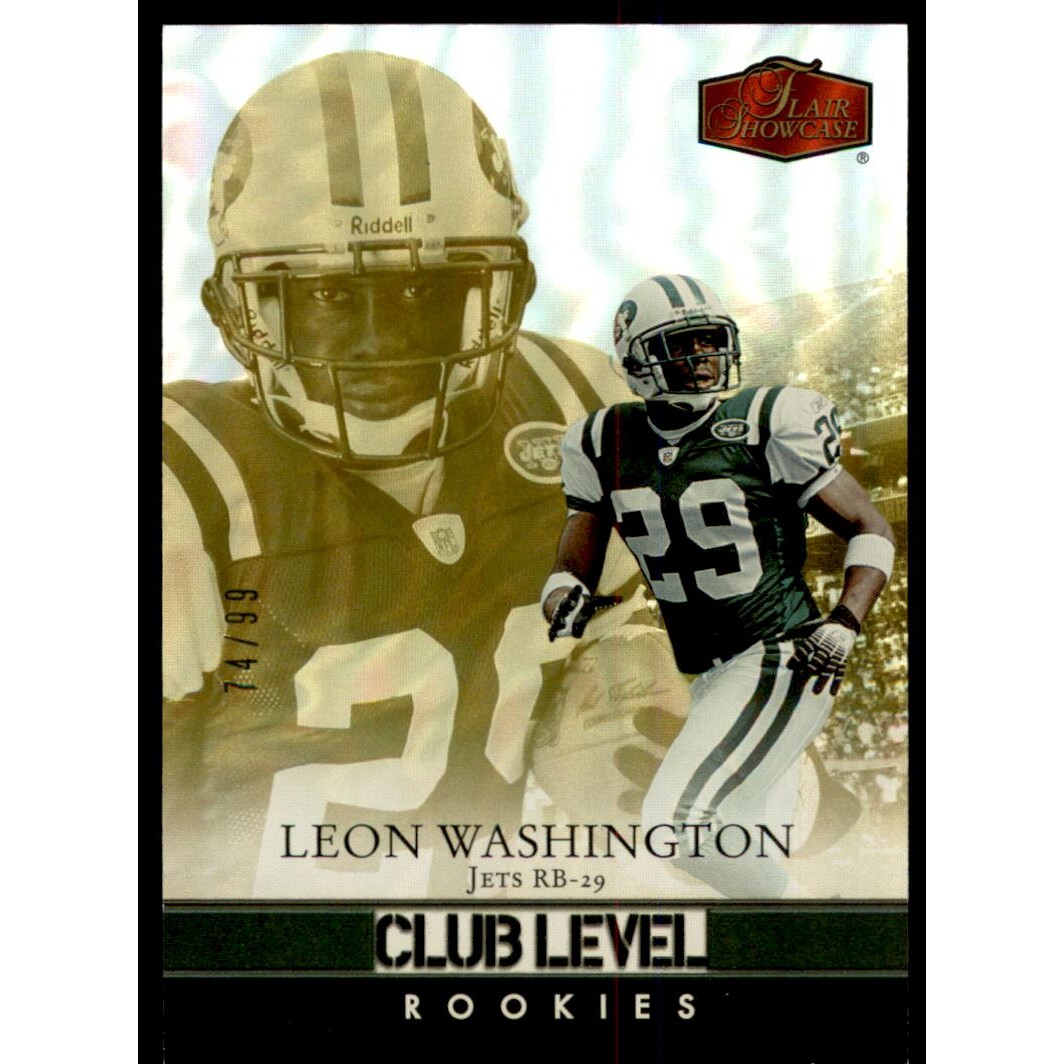 2006 Flair Showcase Gold #169 Leon Washington