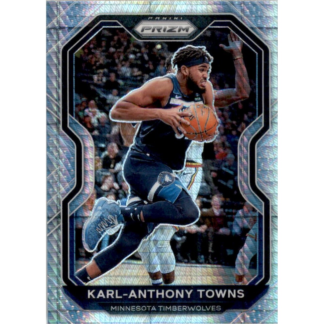 2020-21 Panini Prizm Prizms Hyper #167 Karl-Anthony Towns