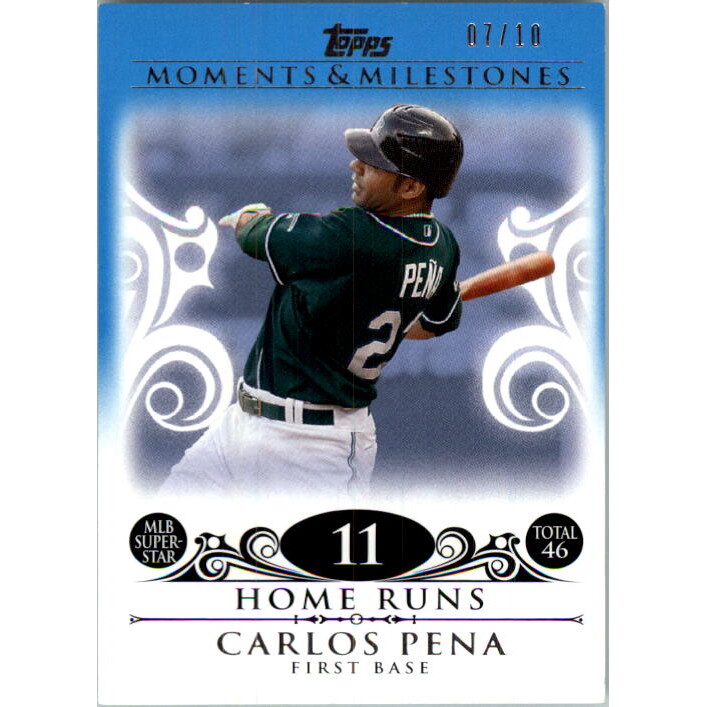 2008 Topps Moments and Milestones Blue #129-11 Carlos Pena