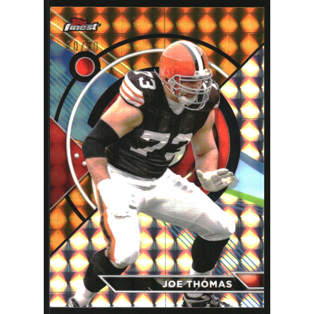2023 Topps Composite Finest Gold Geometric Refractors #168 Joe Thomas. rookie card picture