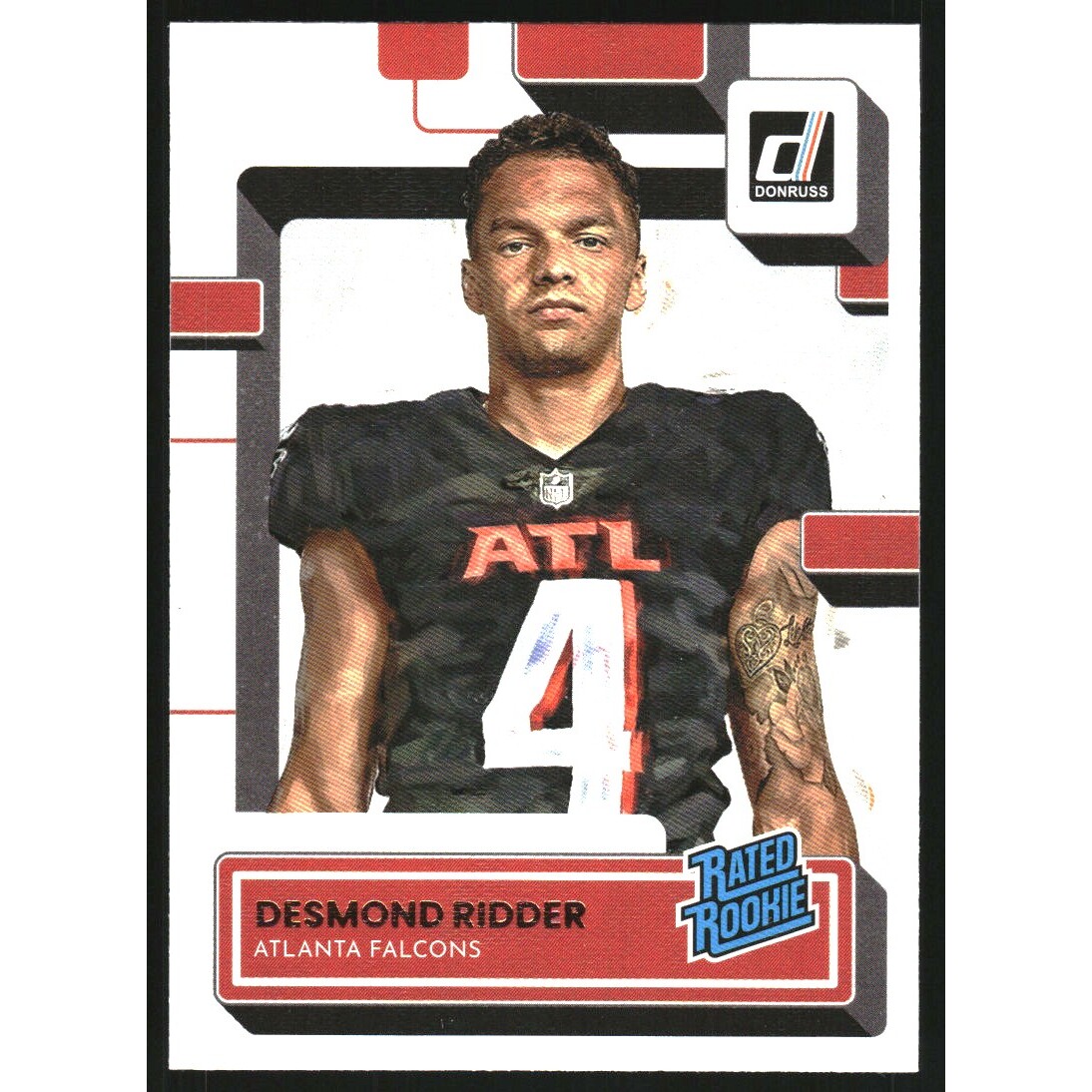 2022 Donruss Rated Rookies Portrait #304 Desmond Ridder. rookie card picture