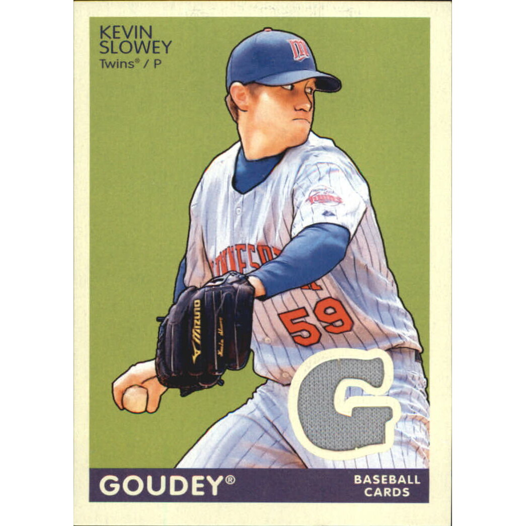 2009 Upper Deck Goudey Memorabilia #GMKS Kevin Slowey 2009 Upper Deck Goudey Memorabilia #GMKS Kevin Slowey