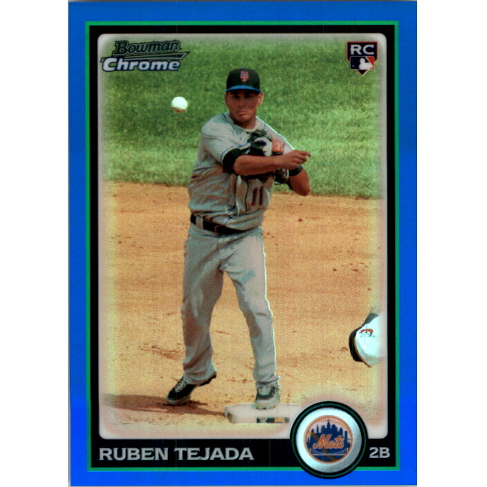 2010 Bowman Chrome Draft Blue Refractors #BDP51 Ruben Tejada. rookie card picture