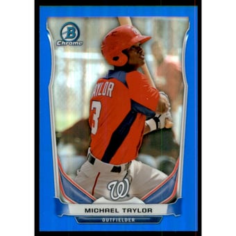 2014 Bowman Chrome Prospects Series 2 Blue Refractors #BCP40 Michael Taylor