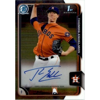 2015 Bowman Chrome Draft Draft Pick Autographs #BCATE Thomas Eshelman