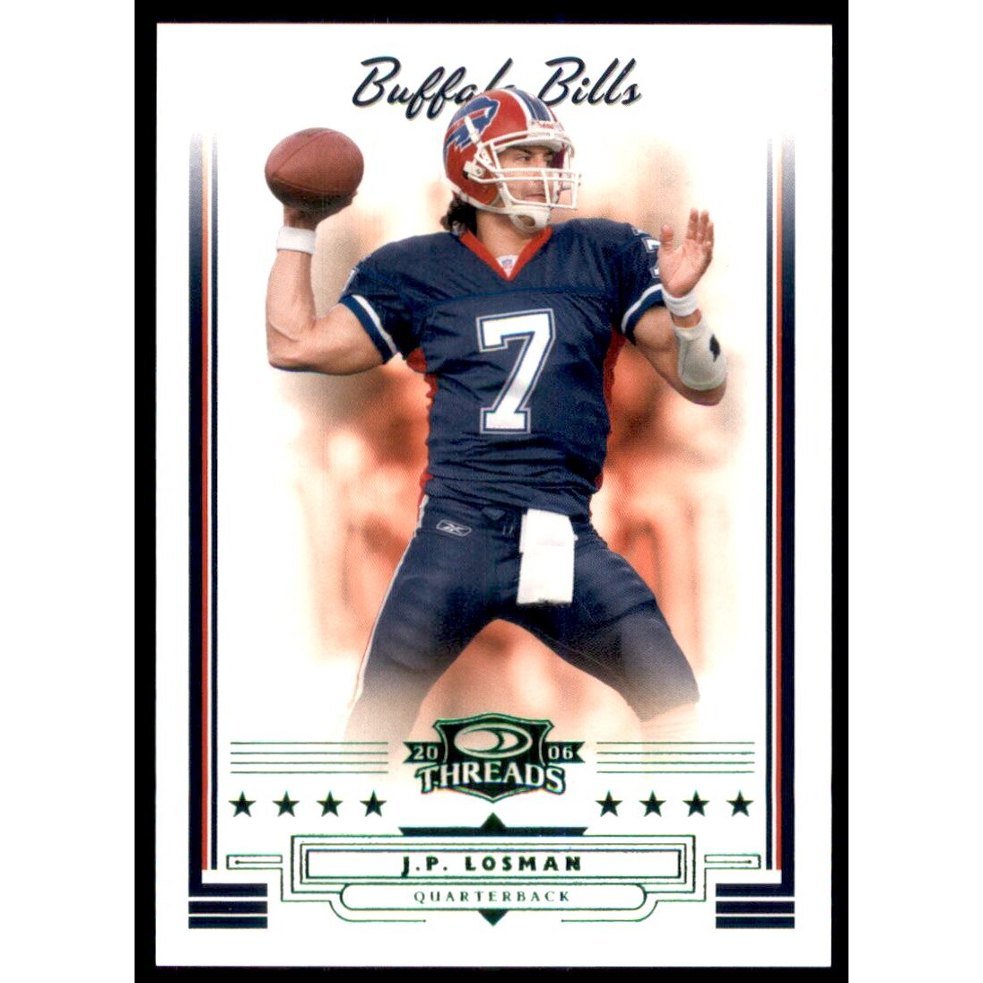 2006 Donruss Threads Retail Green #144 J.P. Losman. rookie card picture