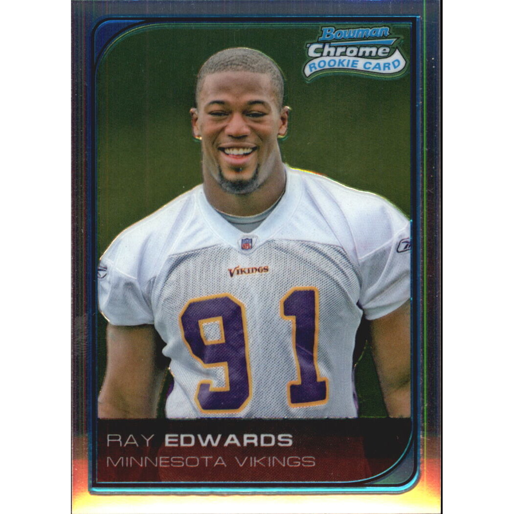 2006 Bowman Chrome Uncirculated Rookies #105 Ray Edwards