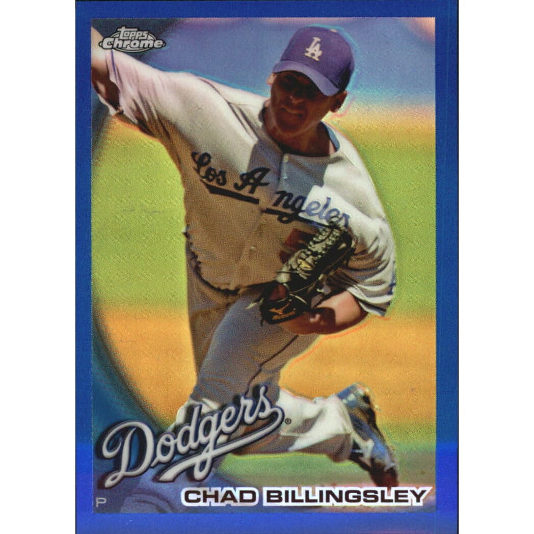 2010 Topps Chrome Blue Refractors #145 Chad Billingsley. rookie card picture