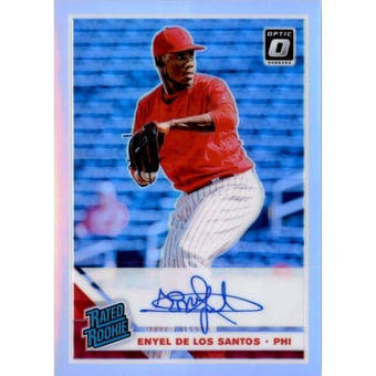 2019 Donruss Optic Rated Rookies Signatures Holo #14 Enyel De Los Santos