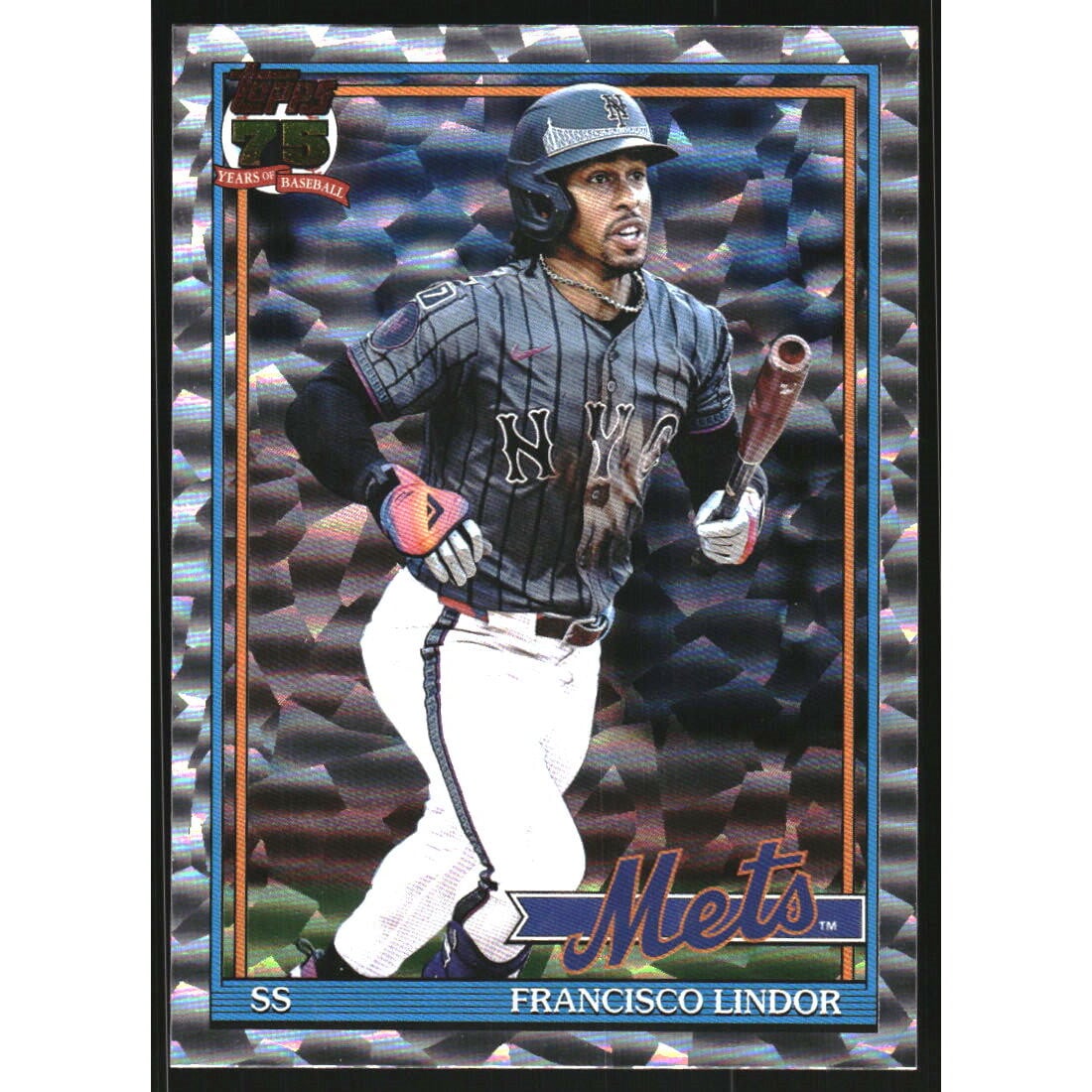 2026 Topps '91 Topps Crackle Foil #T9119 Francisco Lindor
