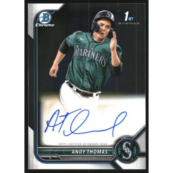 2022 Bowman Chrome Prospect Autographs #CPAAT Andy Thomas