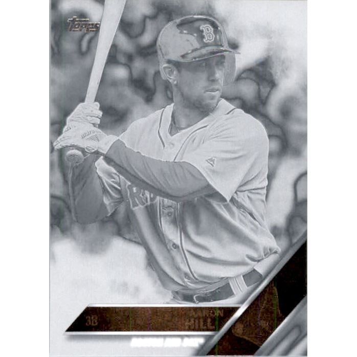 2016 Topps Update Black and White Negative #US80 Aaron Hill. rookie card picture