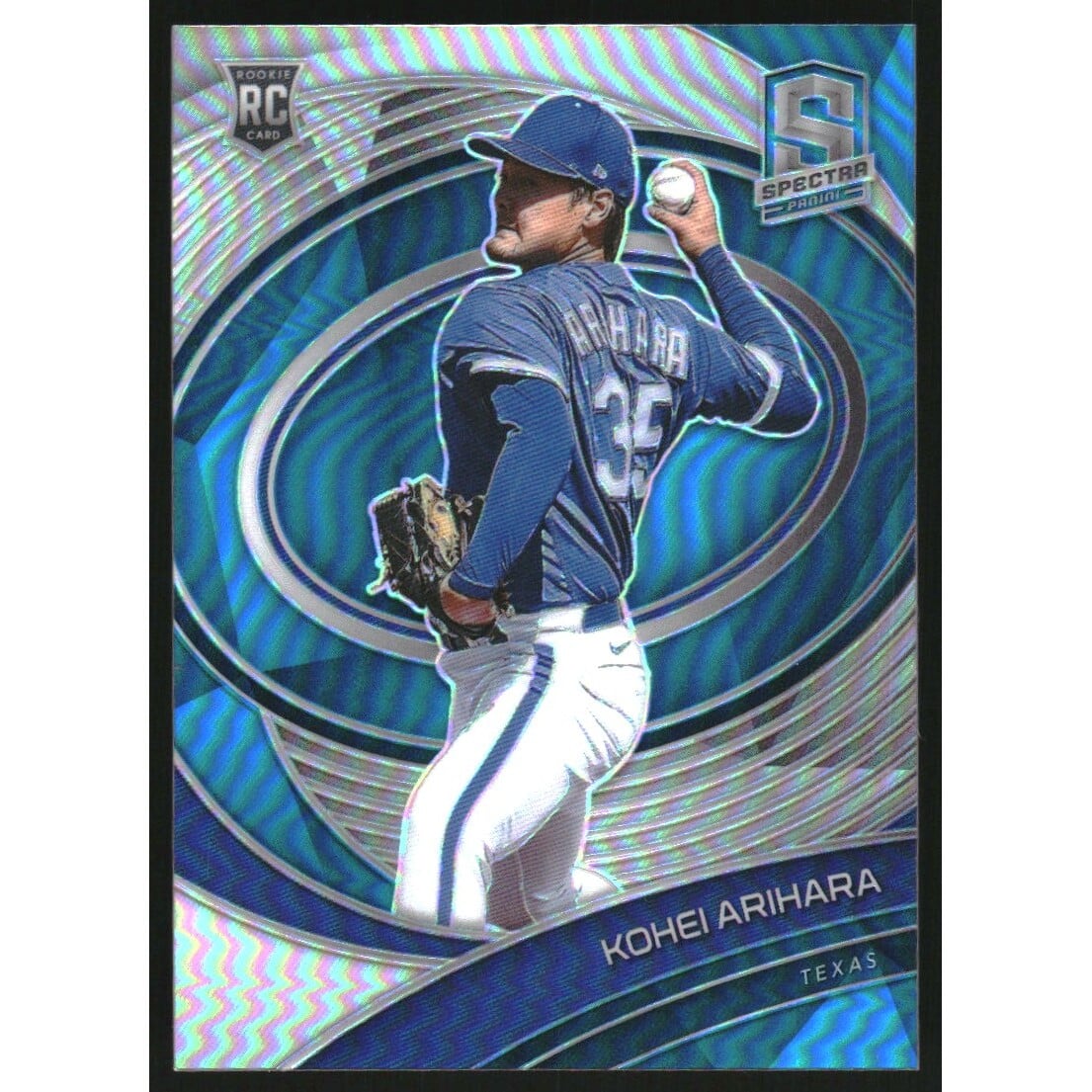 2021 Panini Spectra Neon Blue #179 Kohei Arihara. rookie card picture