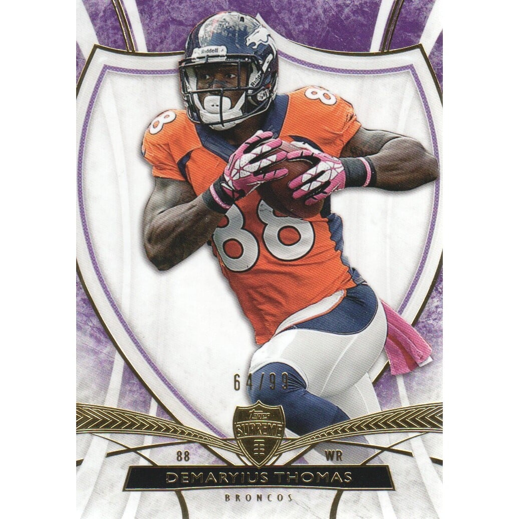 2013 Topps Supreme Purple #93 Demaryius Thomas. rookie card picture