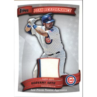 2010 Topps Peak Performance Relics #GSO Geovany Soto C