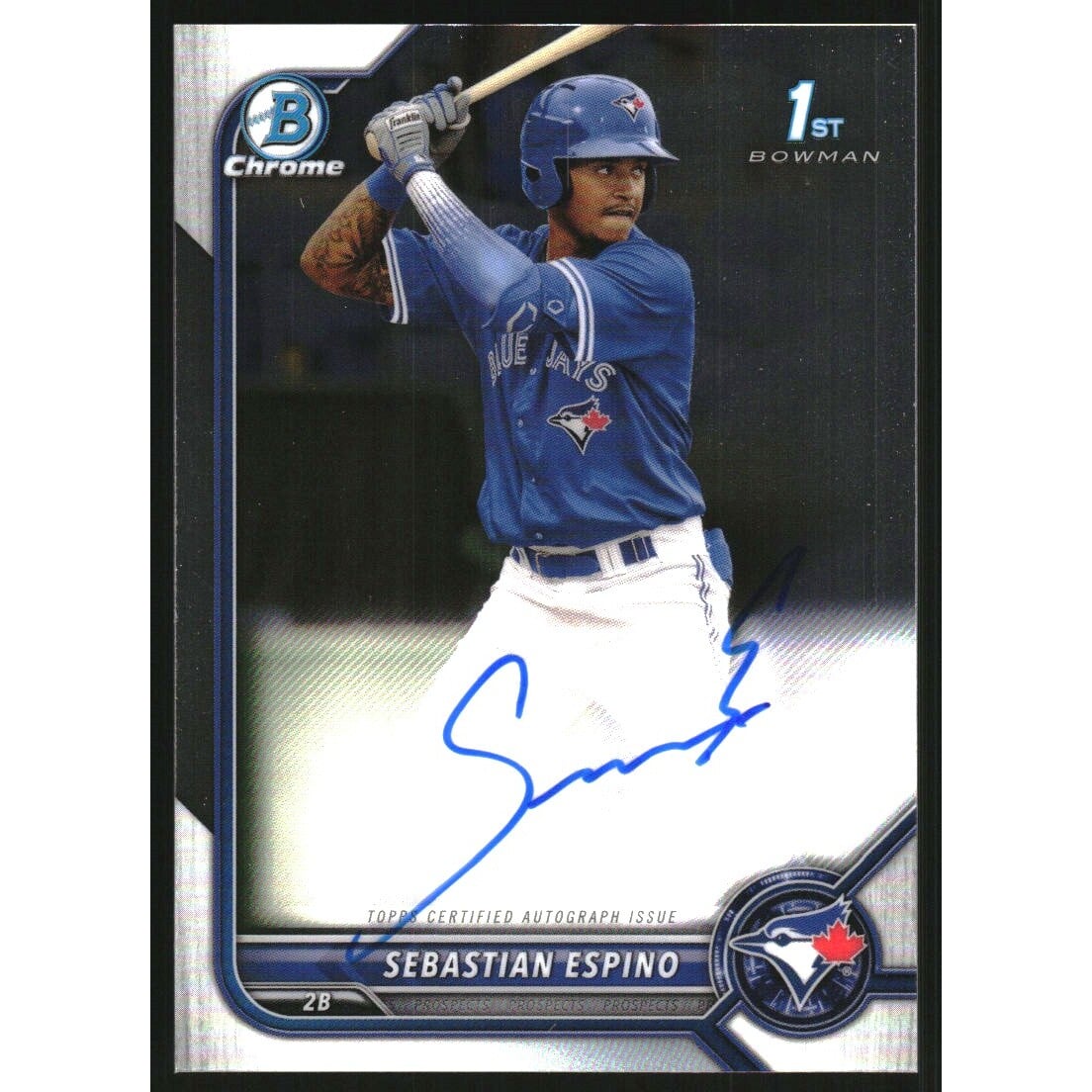 2022 Bowman Chrome Prospect Autographs #CPASE Sebastian Espino