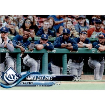 2018 Topps Factory Set Foilboard #468 Tampa Bay Rays