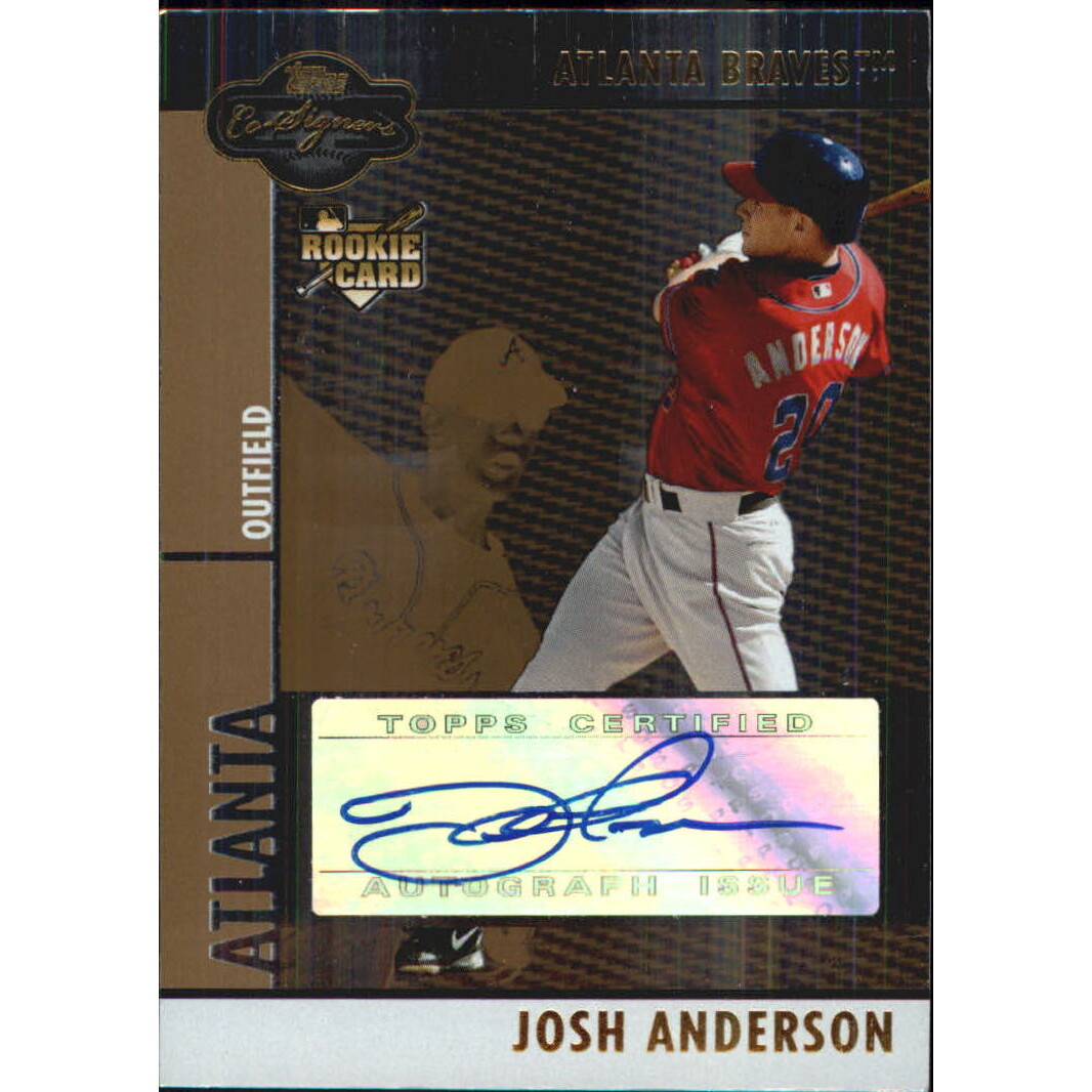 2008 Topps Co-Signers Silver Gold #107 Josh Anderson AU. rookie card picture