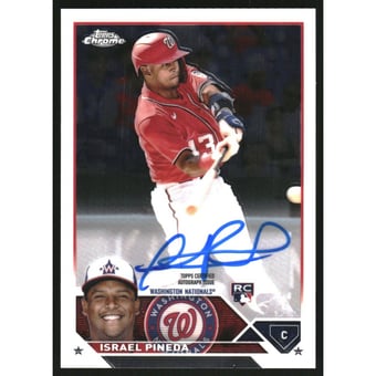 2023 Topps Chrome Update Rookie Autographs #RAIP Israel Pineda