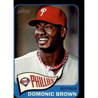 2014 Topps Heritage Black Border #THC310 Domonic Brown