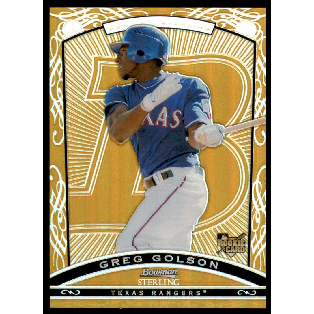 2009 Bowman Sterling Gold Refractors #GG Greg Golson. rookie card picture