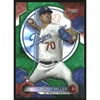 2023 Bowman's Best Green Refractors #67 Bobby Miller