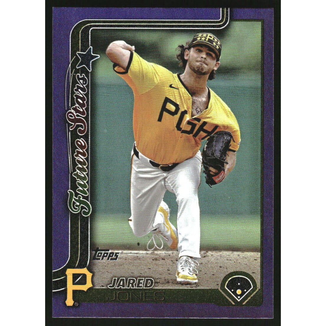 2025 Topps Purple Rainbow Foil #541 Jared Jones. rookie card picture