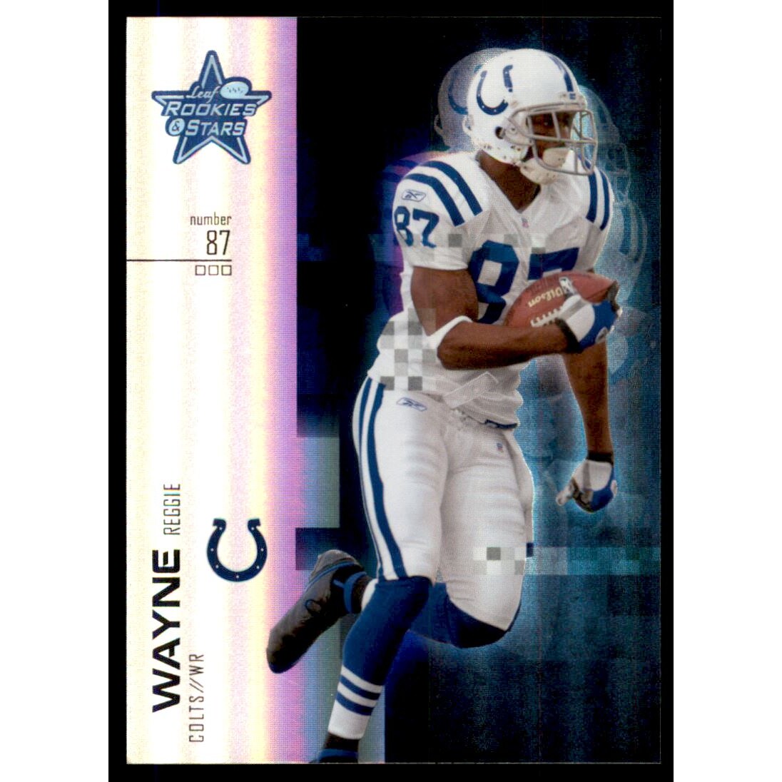 2007 Leaf Rookies and Stars Silver Holofoil #83 Reggie Wayne 2007 Leaf Rookies and Stars Silver Holofoil #83 Reggie Wayne