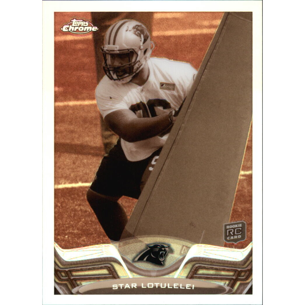 2013 Topps Chrome Sepia Refractors #165 Star Lotulelei. rookie card picture