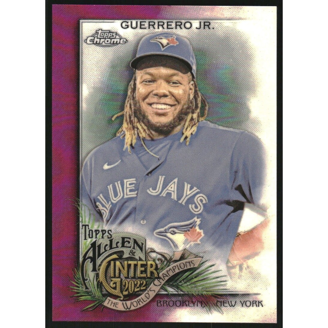 2022 Topps Allen and Ginter Chrome Magenta Refractors #97 Vladimir Guerrero Jr.