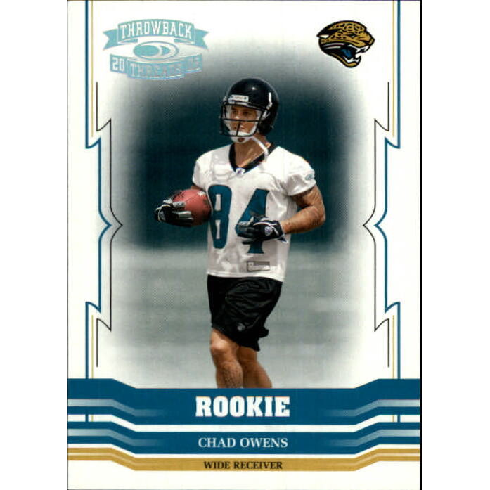 2005 Throwback Threads Silver Holofoil #184 Chad Owens