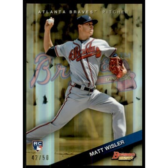 2015 Bowman's Best Gold Refractors #41 Matt Wisler
