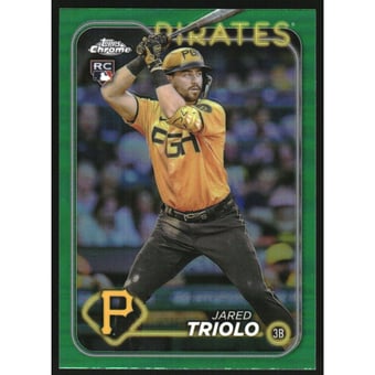 2024 Topps Chrome Green Refractors #79 Jared Triolo