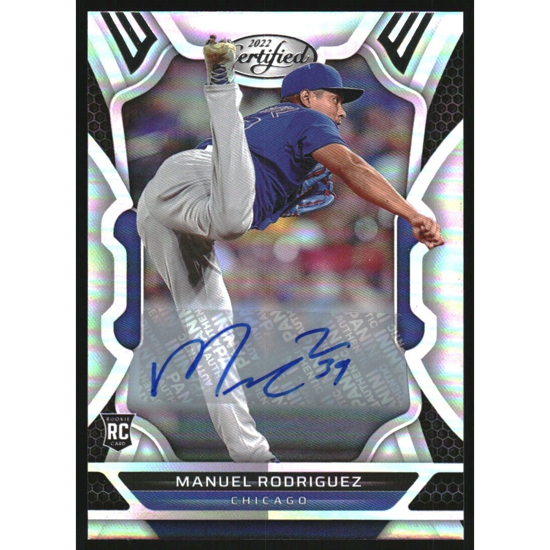 2022 Panini Chronicles Certified Autographs #25 Manuel Rodriguez. rookie card picture