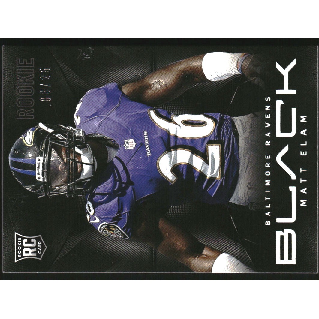 2013 Panini Black Platinum #164 Matt Elam. rookie card picture