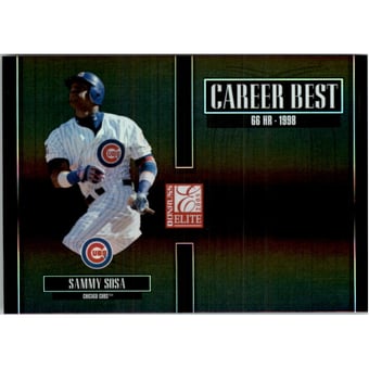 2005 Donruss Elite Career Best Black #CB24 Sammy Sosa