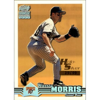 2000 Paramount Holographic Silver #188 Warren Morris