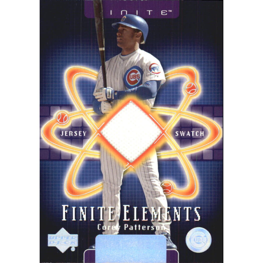 2003 Upper Deck Finite Elements Game Jersey #CP Corey Patterson 2003 Upper Deck Finite Elements Game Jersey #CP Corey Patterson