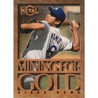 1996 Metal Universe Mining For Gold #9 Hideo Nomo
